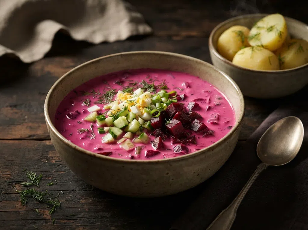 Šaltibarščiai (Lithuanian Cold Beet Soup)