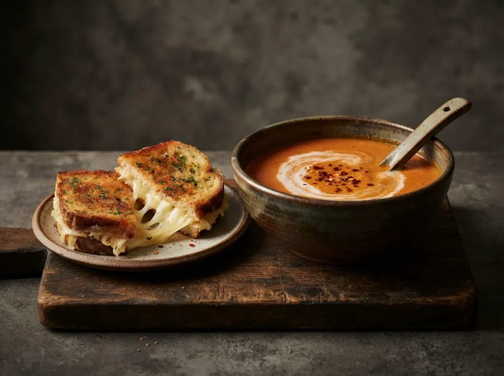 Herb Grilled Cheese & Tomato Soup