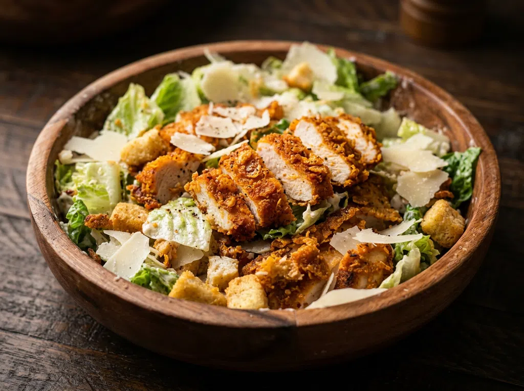 Healthier Crispy Chicken Caesar